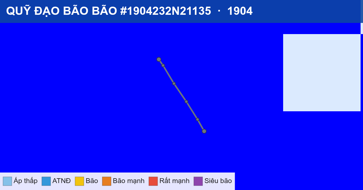 Quỹ đạo di chuyển của BÃO #1904232N21135 (1904)