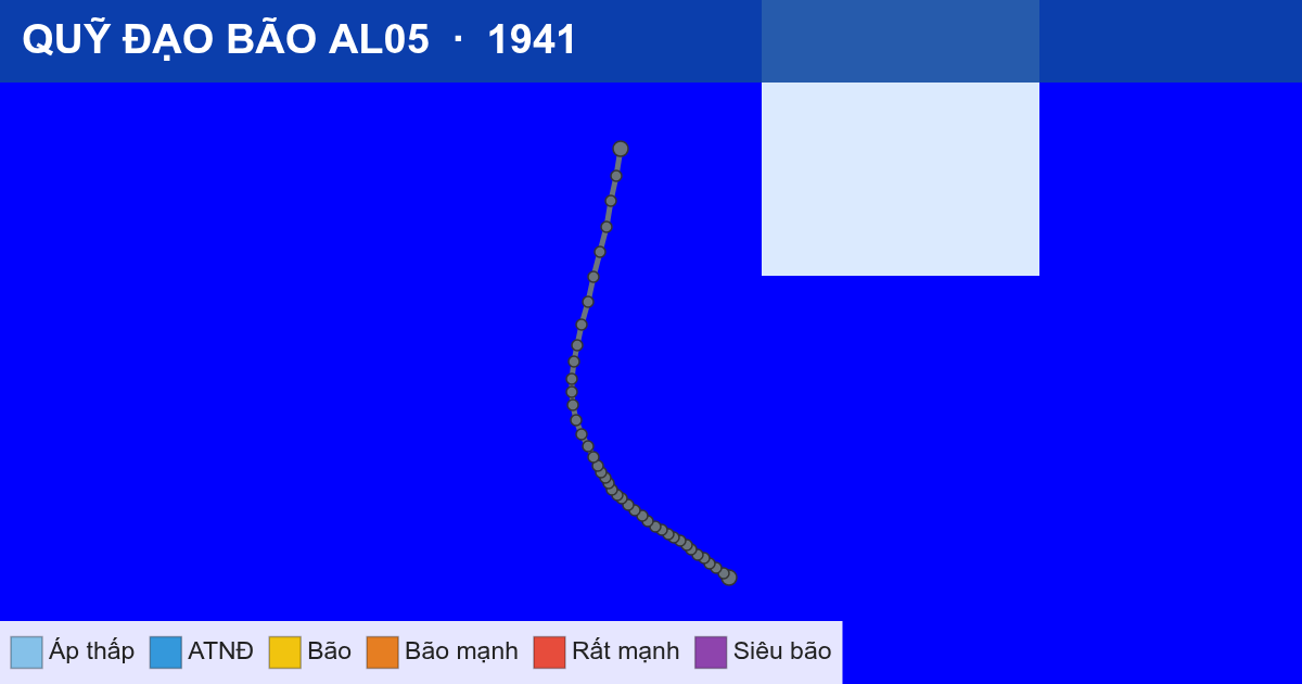 Quỹ đạo di chuyển của AL05 (1941)