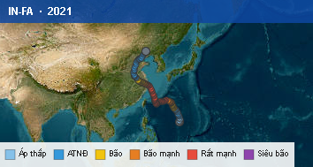 Quỹ đạo di chuyển của IN-FA (2021)