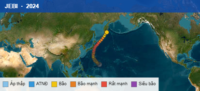 Quỹ đạo di chuyển của JEBI (2024)